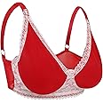 Vollence See Through Mastectomy Bra Silicone Breast Forms Pocket Bra Fake Prosthesis Crossdresser