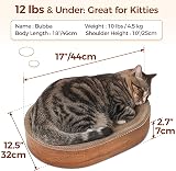 ComSaf Cat Scratching Board Cat Scratcher Indoor Bed Durable Cardboard Oval Bowl view 2