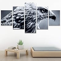 SIGNWIN 5 Panel Canvas Wall Art Modern Art Birds Bohemian Expressive Multicolor Photography Single for Home Decorations Ready to Hang - 60