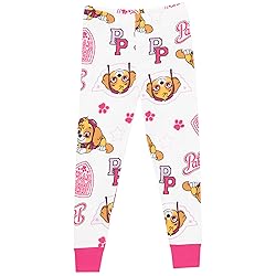 Paw Patrol Girls Pajamas 4 White