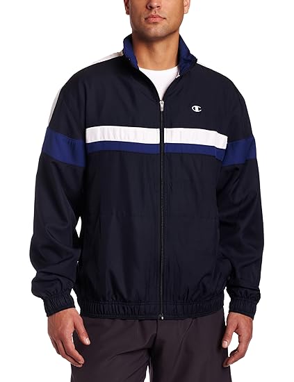 champion men's woven track jacket