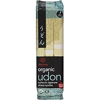 Hakubaku Organic Udon, Authentic Japanese Wheat Noodles, No Added Salt, 9.5 oz Boxes, 2 pk