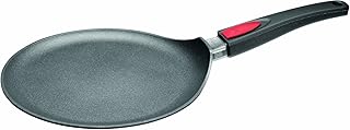 Woll 1226IL Antihaft-/ Crepe Pfanne Induktion, 26 cm flach mit abnehmbarem Stiel inklusiv Holzwender und Schieber