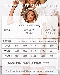 BTFBM Women's V Neck Smocked Short Sleeve Casual