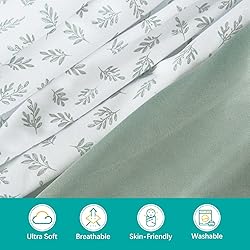 Mini Crib Sheets 4 Pack for Baby Boys