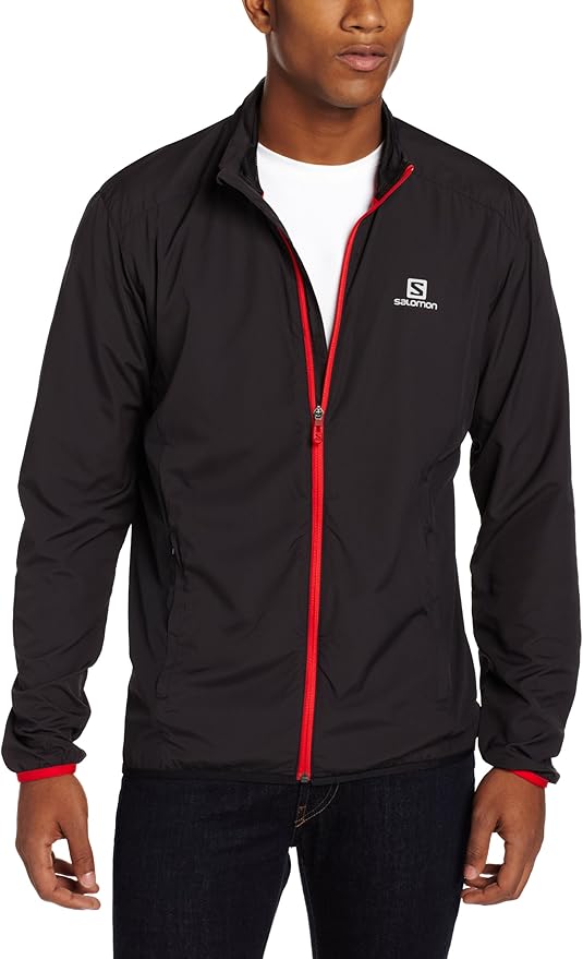 Salomon Men's Start Jacket, Black, Small Running Jackets