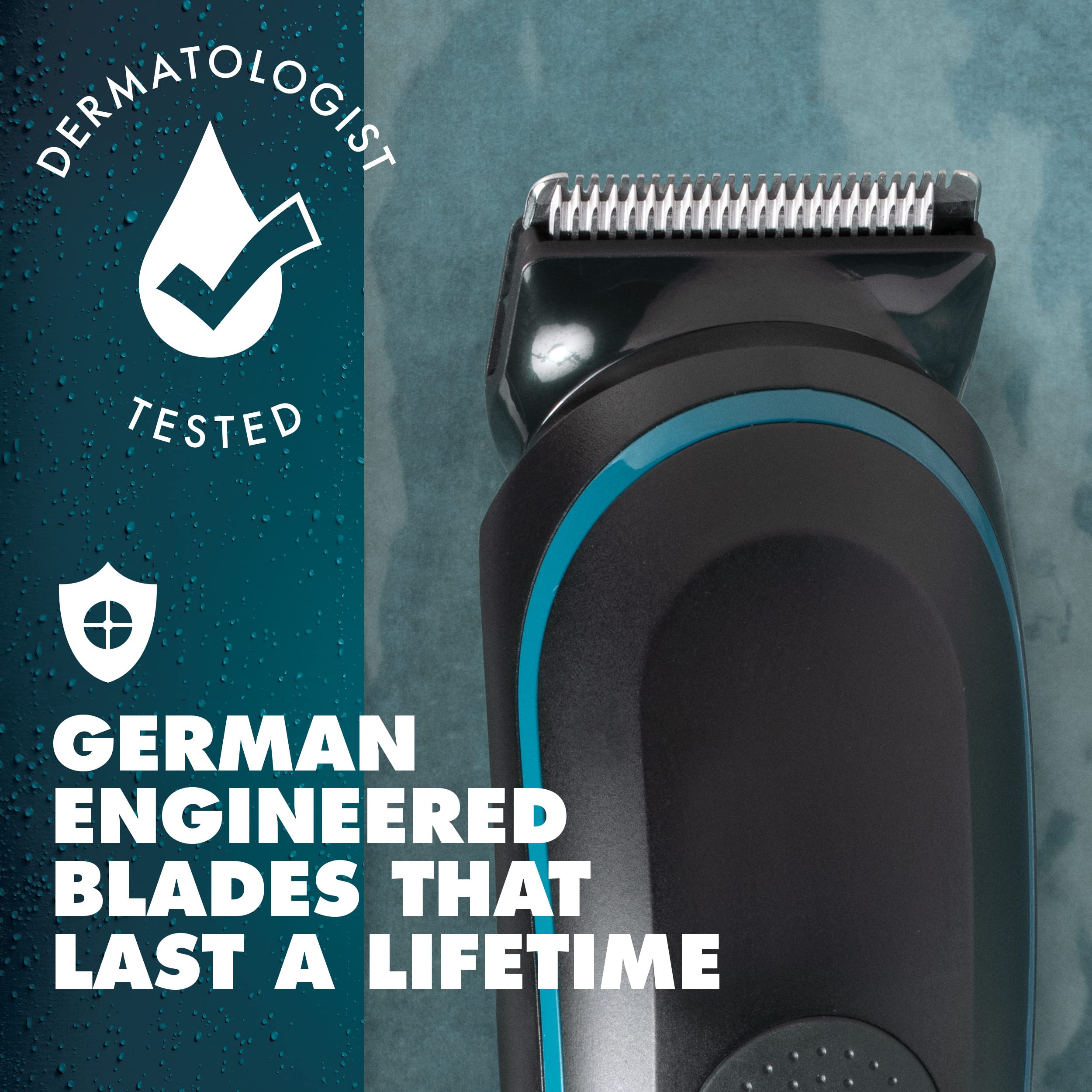 Gillette Intimate Manscape Kit, Men’s Pubic Trimmer, SkinFirst, Waterproof, Cordless, Wet/Dry Use, Men’s Pubic Razor, 1 Razor Handle, 2 Refills, 2in1 Pubic Shave Cream & Cleanser, & Anti-chafe Stick