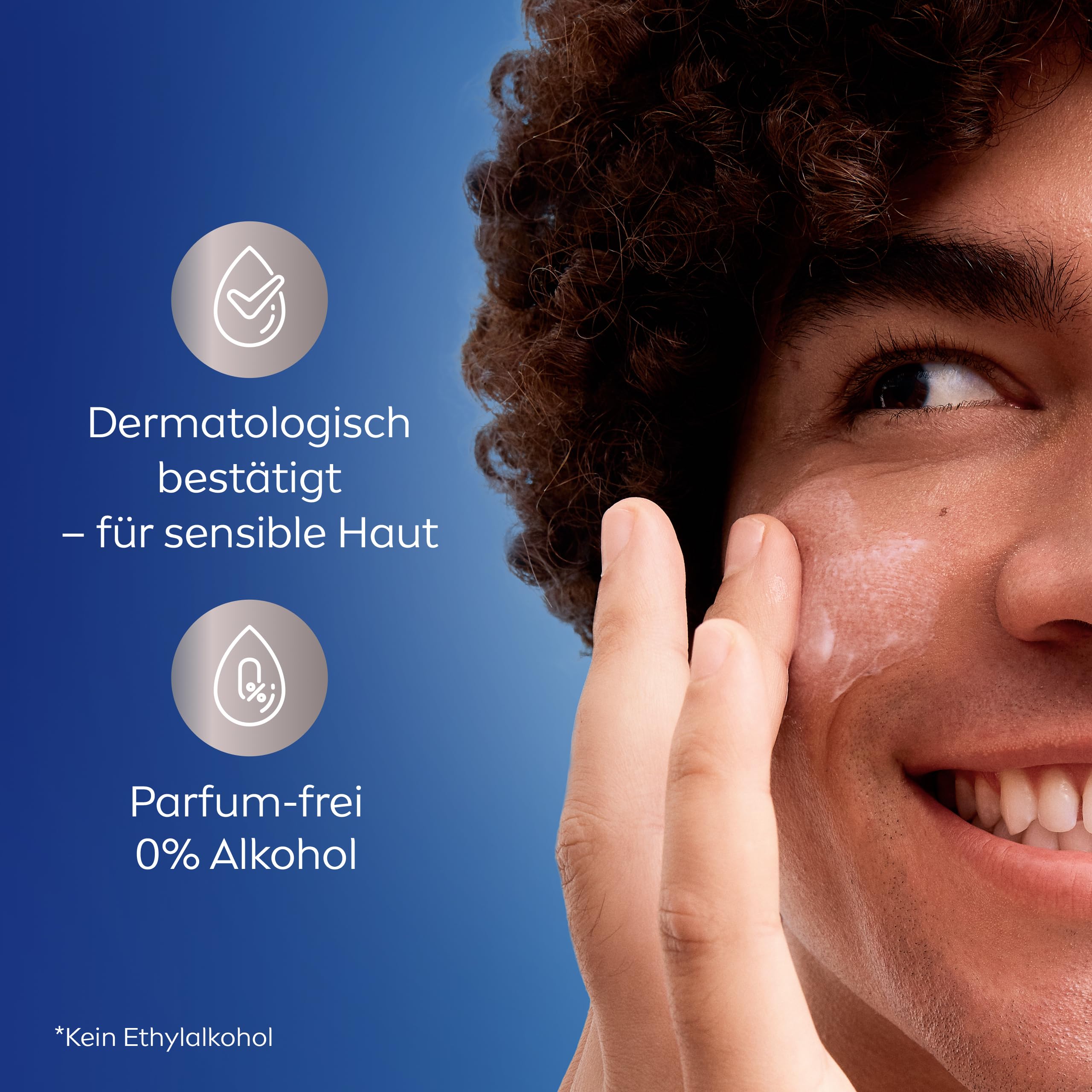 NIVEA MEN Sensitive Gesichtspflege Creme mit LSF 15, 24h Feuchtigkeitscreme für empfindliche Männerhaut, beruhigende Gesichtscreme zur Linderung von Hautirritationen (75 ml) 6