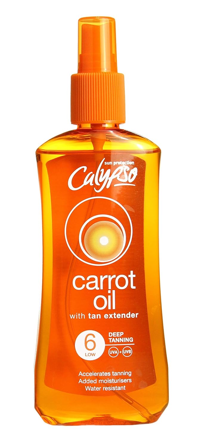 Calypso Carrot Oil Deep Tanning Spray with SPF6, 200 ml Amazon.co.uk
