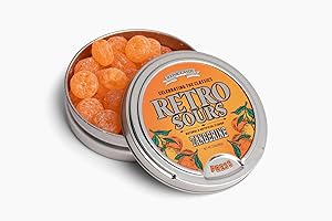 Retro Sours | Hard Tangy Candy | Brought To You By Iconic Candy (1, Tangerine)