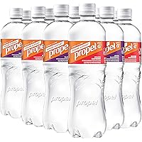 Propel Immune Support with Vitamin C + Zinc, Lemon Blackberry & Orange Raspberry Variety Pack, 24oz Bottles, Pack of 12