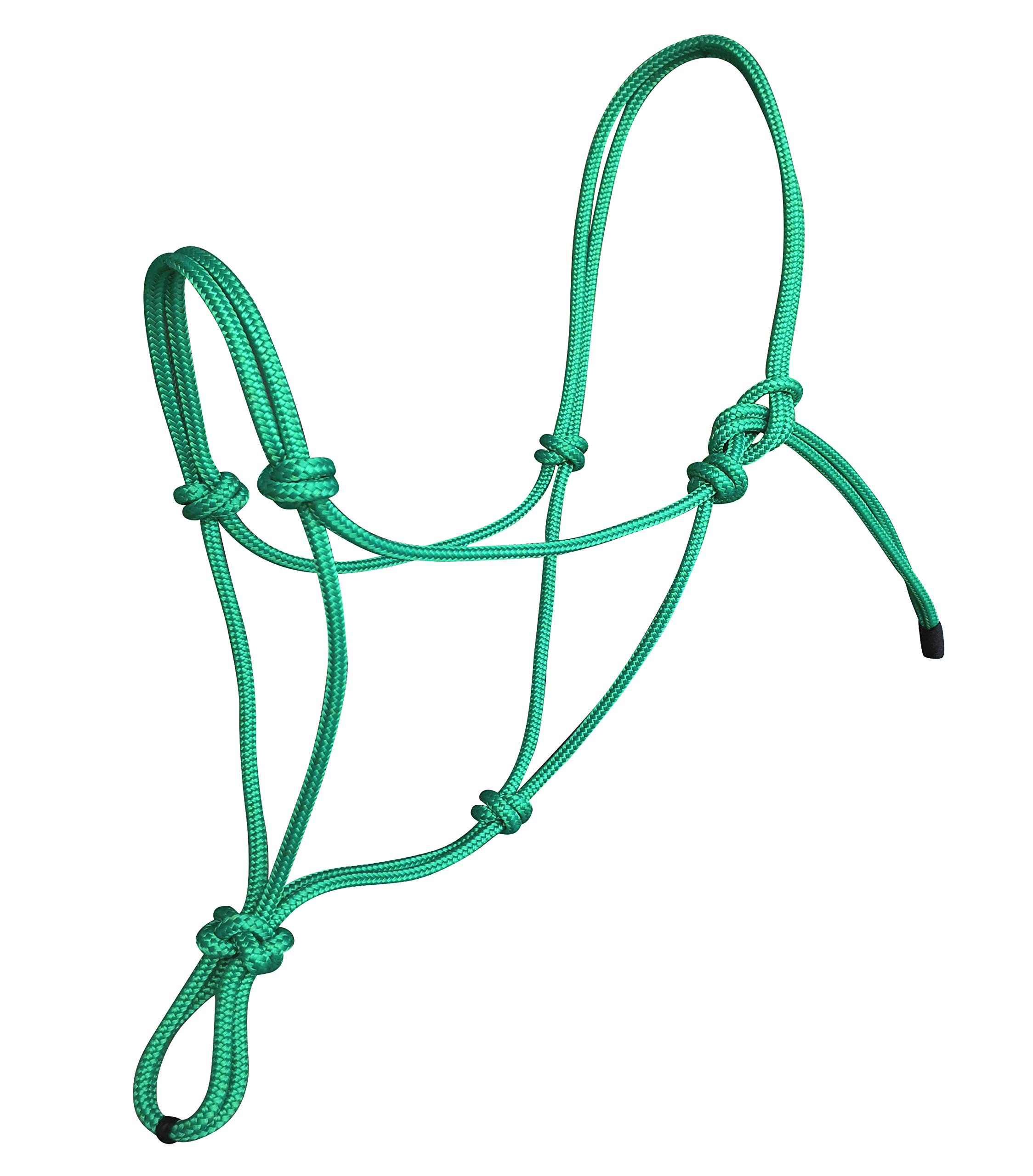 Hunters Saddlery Natural Horsemanship Rope Halter Headcollar Compatible with Parelli Horse Training Method (Small Pony/Weanling, Green) — image 1