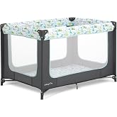 Dream On Me Zodiak Portable Playard, Compact for Travel, Carry Bag, Gray/Green