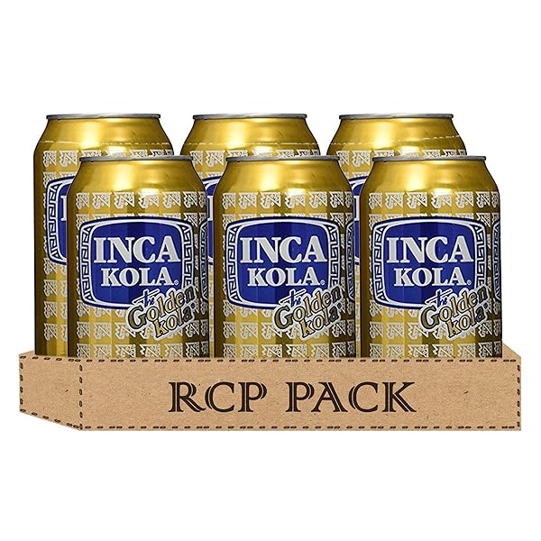 INCA KOLA GOLDEN CARBONATED LA KOLA DORADA – 12 OZ CANS – 6PK