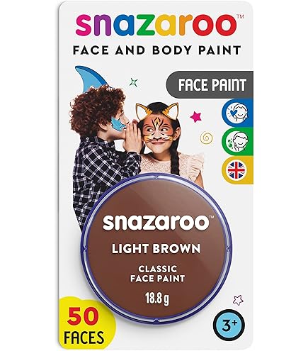 Amazon.com: Snazaroo 1119488 Face Paint 18ml Clam Pack Color