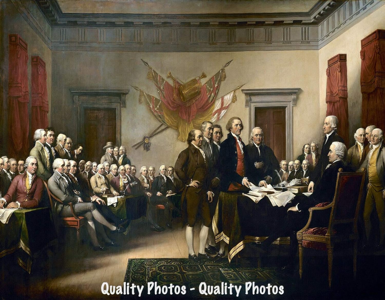 Photographs - Goods Galore Signing of the Declaration of Independence 8.5x11 Photo Print Famous Painting by John Trumbull