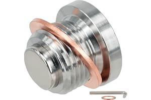 Dsnaduo 1PC Stainless Steel Magnetic Sump Engine Oil Drain Plug Fit Porsche 911 986 996 997 Boxster Cayman