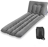 simptech Camp Sleeping Pad/Mat with Air Pump Bag, Adjustable Backrest Design Camping Air Mattress, Lightweight with Carry Bag,Suitable for Camping, Backpacking, Hiking,Beach