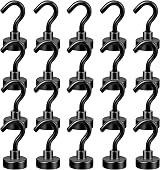 Neosmuk Magnetic Hooks 22 lb Heavy Duty Magnets with Hook Pack of 20