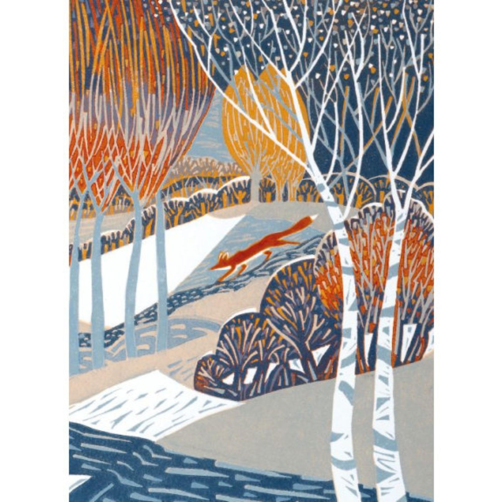 Museums & Galleries Charity Christmas Cards Multipack, Pack of 8 - Premium Quality Christmas Greeting Cards with Envelopes - Cold Snap by Annie Soudain -Supporting UK Charities