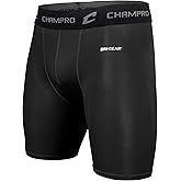 CHAMPRO Men's Polyester/Spandex Lightning Compression Shorts