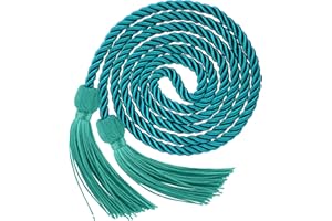 LEISLAM Graduation Cords, Graduation Honor Cords, 2024 Graduation Tassel Honor Cords, 67" Long Braided Cords for 2024 Graduation Decorations Bachelor Gown for Student Master Doctoral, Peacock Blue