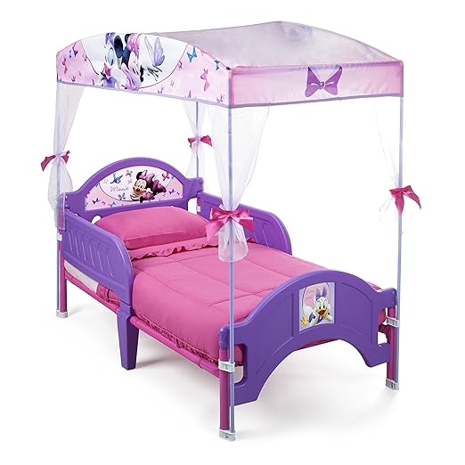 Delta Children's Products Minnie Mouse Canopy Toddler Bed Amazon.co.uk