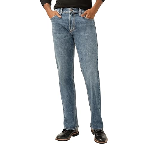 Silver Jeans Co. Zac Relaxed Fit Straight Leg Jeans | Laid Back & Stretchy Denim Bottoms