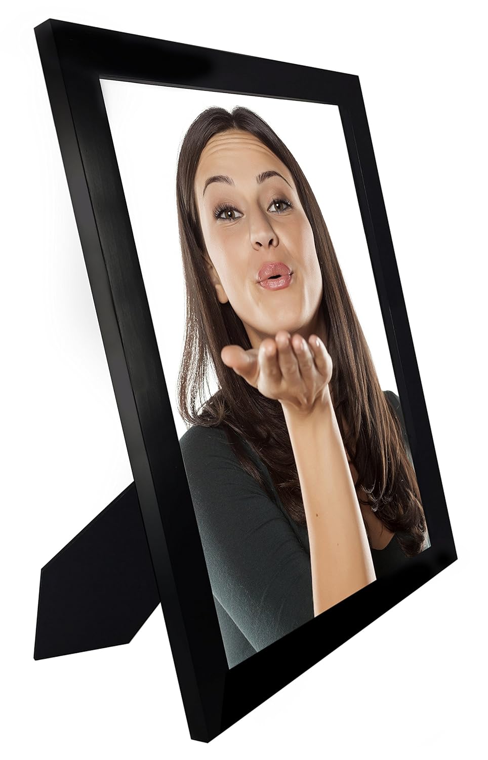 11x14 Photo Frame Black Hanging or Standing 2 Pack Vertical or Horizontal Wood Picture Frame
