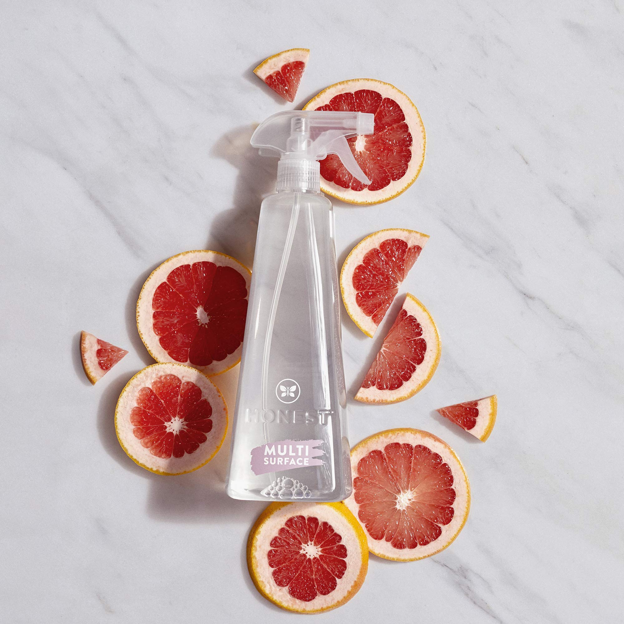 The Honest Company Clean Vibes Refillable Multi-Room Cleaning Kit | 3 Spray Bottles, 6 Concentrated Pods, Pomelo Spritz Scent