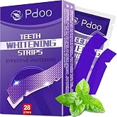 Purple Teeth Whitening Strips - 28 Teeth Whitener Strips (14 Uses) | Purple Color-Correcting Gel Technology | Teeth Whitening Kit for Sensitive Teeth | Enamel Safe, Peroxide-Free for a Brighter Smile