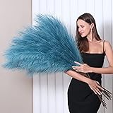 8 Pcs 45 inch Tall Faux Pampas Grass Decor, Large