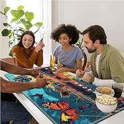 Tabletop Card Playmat with Magic Zones, 24 x 14