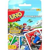 Mattel Games UNO Mario Kart Card Game, Ages 7+, Players 2-10 | Video Game Inspired Deck with Favorite Character and Special "Item Box" Rule, For Kids, Teens &amp; Family Nights
