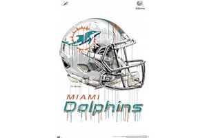 Trends International NFL Miami Dolphins - Drip Helmet 20 Wall Poster, 22.375" x 34", Unframed Version