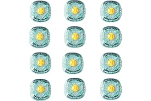 TOPSPORTSJEWELRY 12 pack tournament softball player ring awards finger size 9