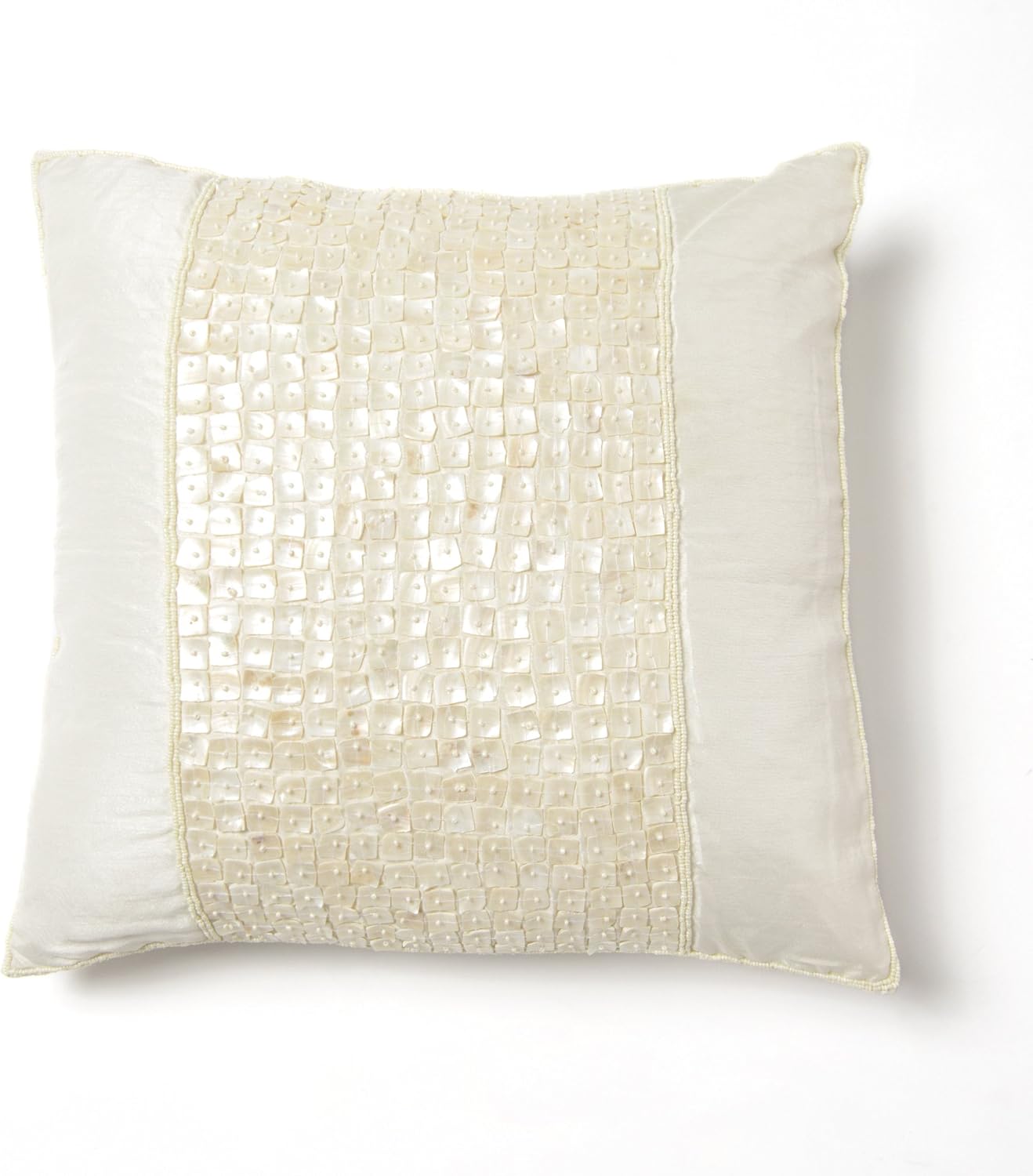 Amazon Com Best Home Fashion Ivory Mother Of Pearl Faux Silk
