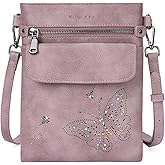 KITEVIUN Crossbody Bags for Women Vegan Leather Cross Body Purse with Adjustable Strap Multiple Pockets Shoulder Handbags