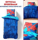 Marvel Spiderman Duvet Cover Set Single Bedding Kids Teens Blue view 2