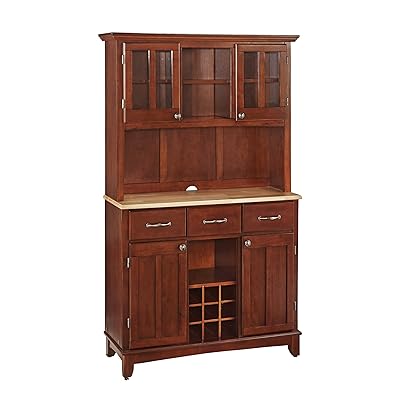 Home Styles Large Buffet of Buffets and Hutch with Cherry Finish