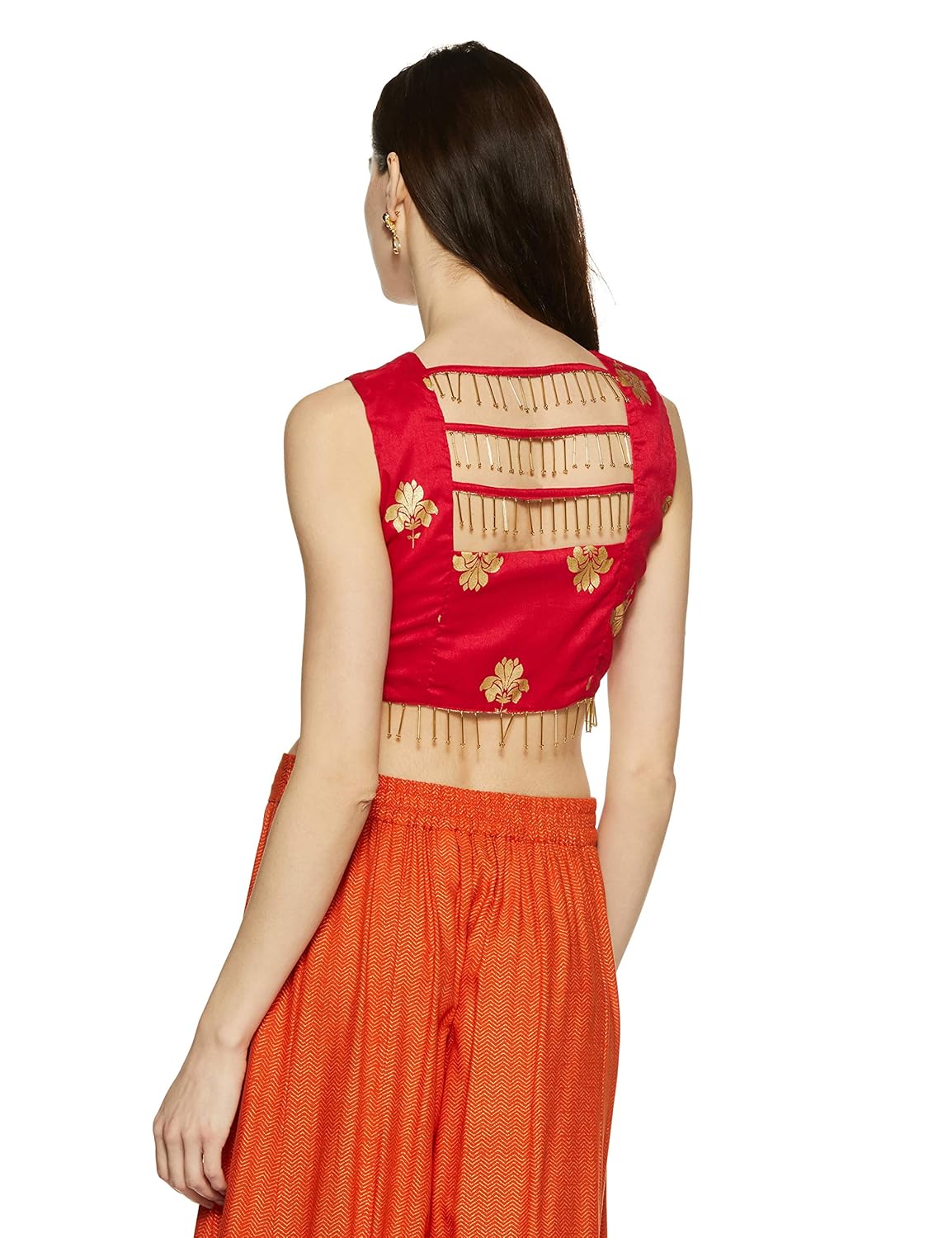 indya women's floral regular fit top