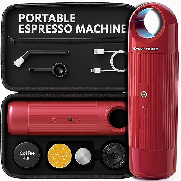 PORTABLE ESPRESSO MACHINE – AUTOMATIC MINI ESPRESSO MAKER...