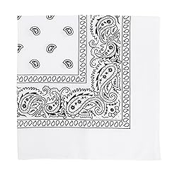 Motique Accessories 22 Inch Cotton Paisley Bandana