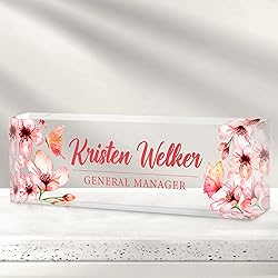 Custom Office Name Plate for Desk - Desk Name Plate