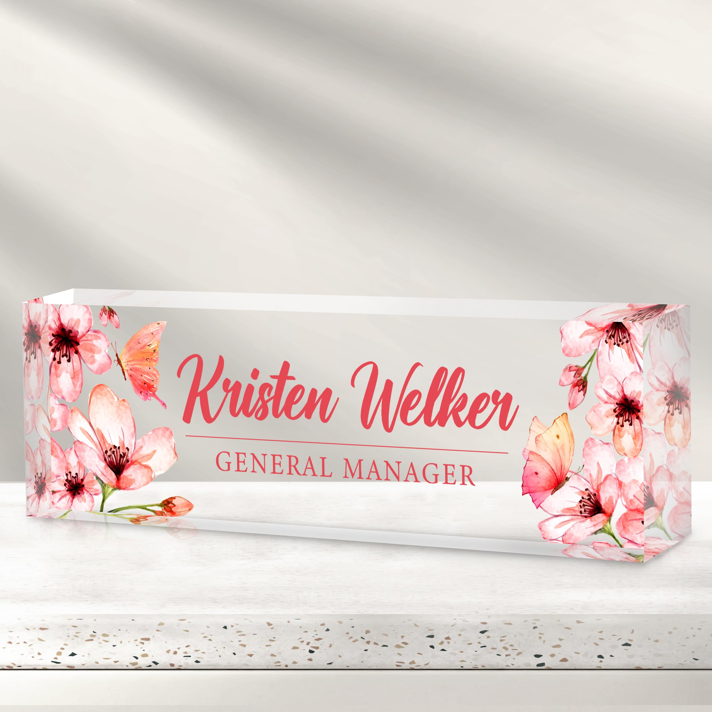 Custom Office Name Plate for Desk - Desk Name Plate