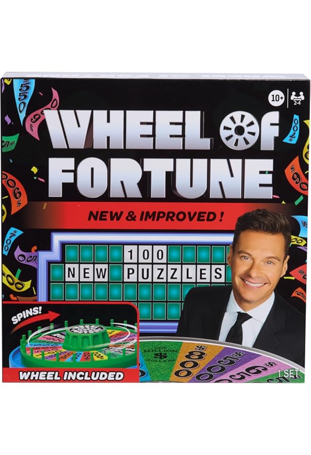 Amazon.com: Wheel of Fortune Game Tin: with Official Wheel of