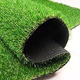 FREADEM Artificial Grass Astroturf Rug 4 FT 10 in * 8 FT, Realistic Fake Grass Mat with Drainage, Indoor Outdoor Lawn Turf for Pets Dogs, Garden, Patio, Balcony, Backyard, Custom Size