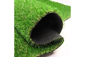 FREADEM Artificial Grass Astroturf Rug 3 FT * 5 FT, Realistic Fake Grass Mat with Drainage, Indoor Outdoor Lawn Turf for Pets Dogs, Garden, Patio, Balcony, Backyard, Custom Size