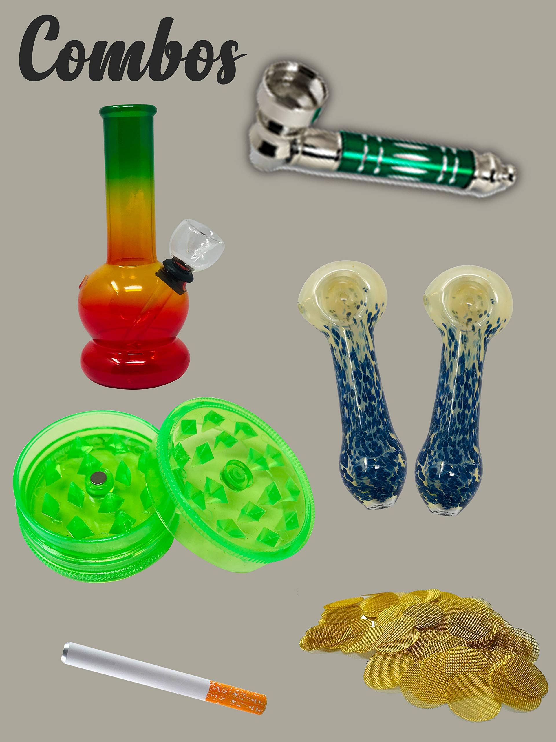 R3 Wholesale Glass Bong (12 inch, Green)