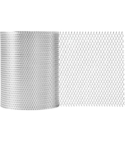 Tandefio 5 Inch X 60 Feet Gutter Guard – Aluminum Mesh Filter Cover With 20 Cable Ties & Anti-Scratch Gloves, DIY Leaf Protection For Gutters